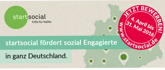 startsocial-Wettbewerb 2016/17 – Bewerbt eure soziale Initiative jetzt!